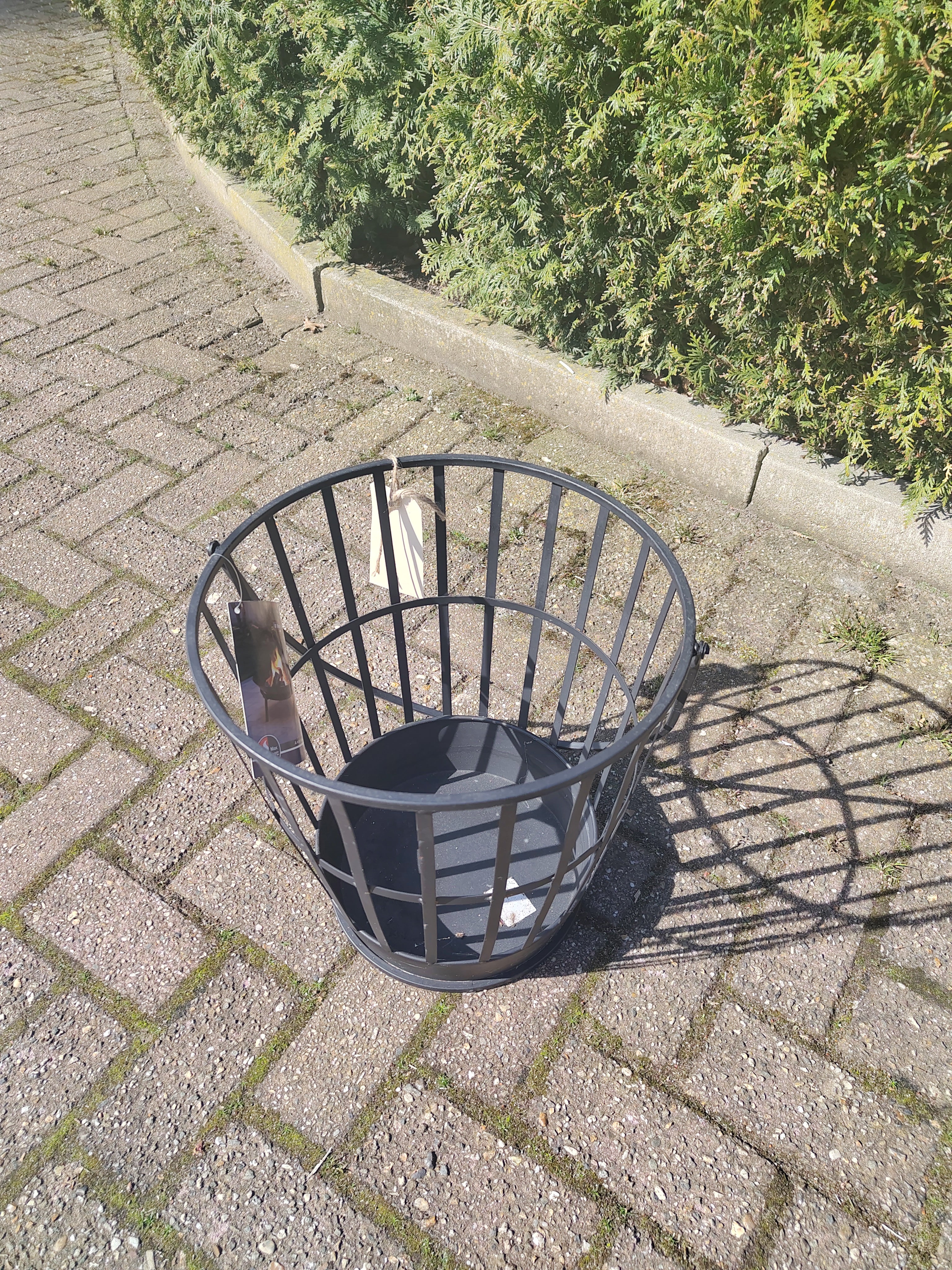Vuurkorf metaal met hengsel