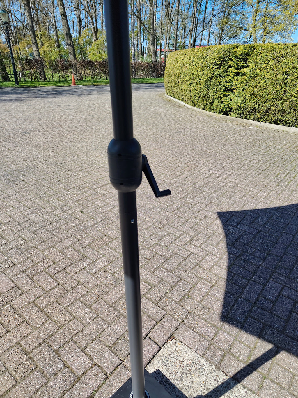 Parasol Ø3mtr donker grijs