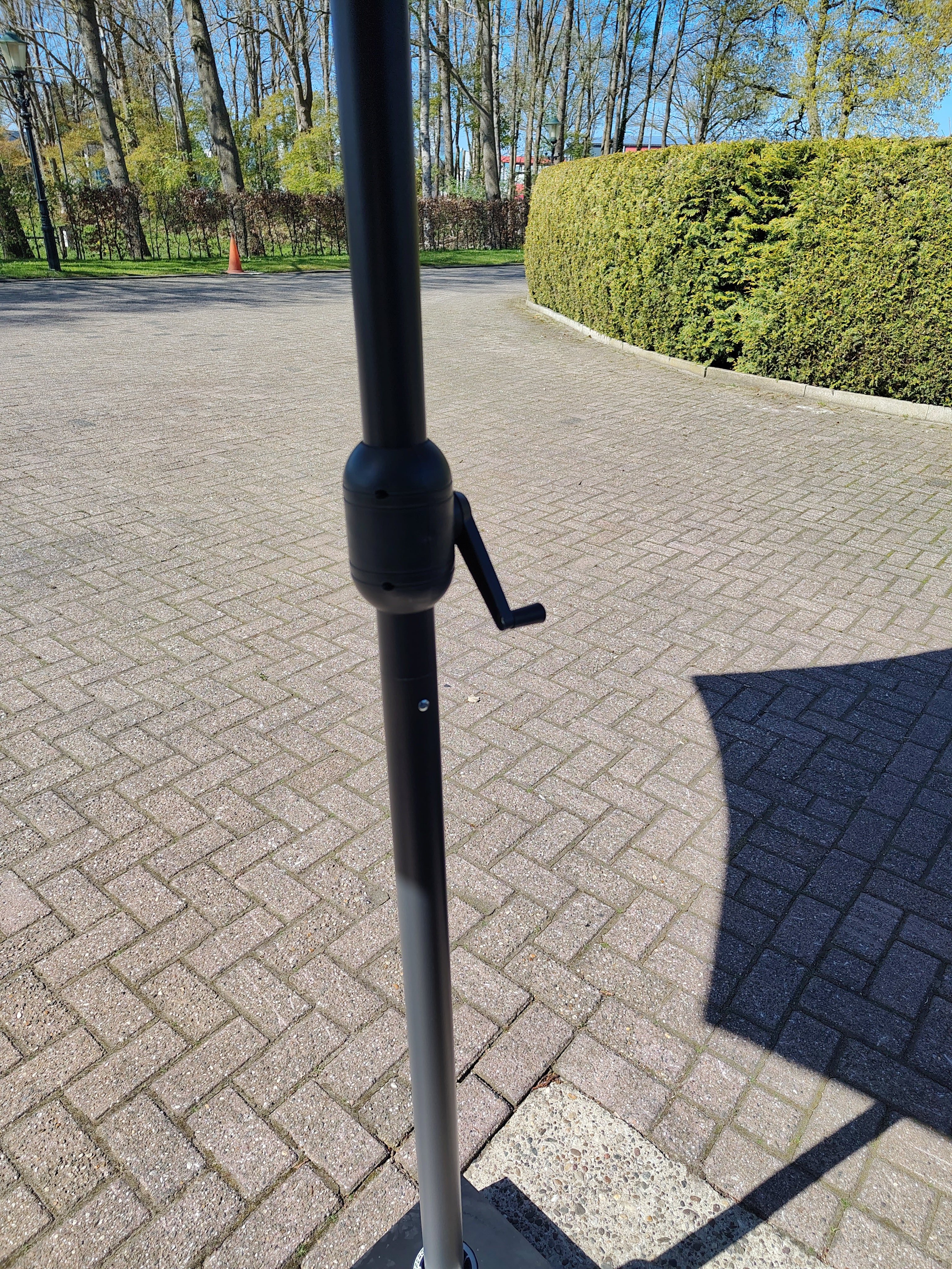 Parasol Ø3mtr donker grijs