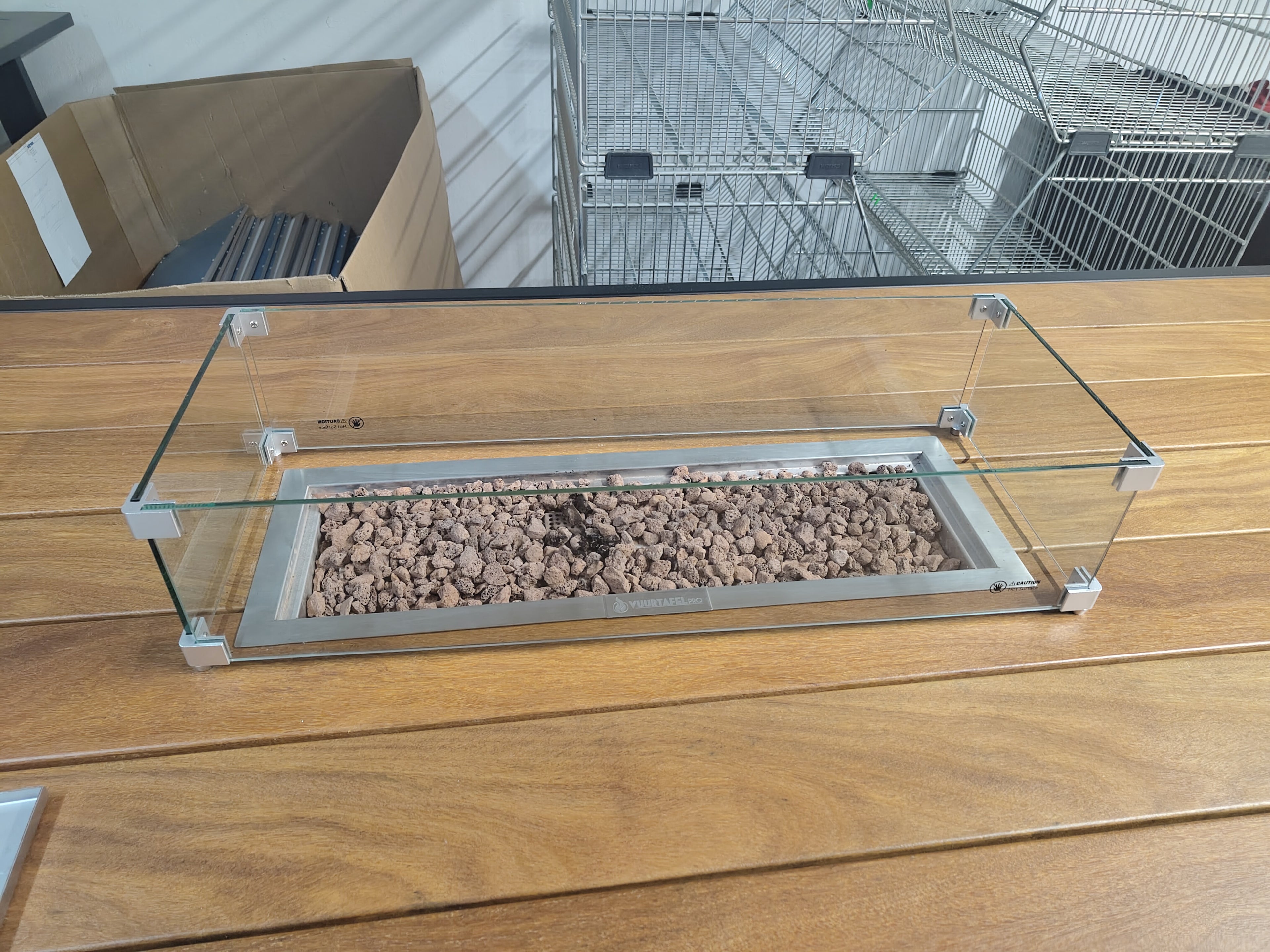 Bar vuurtafel 250x110