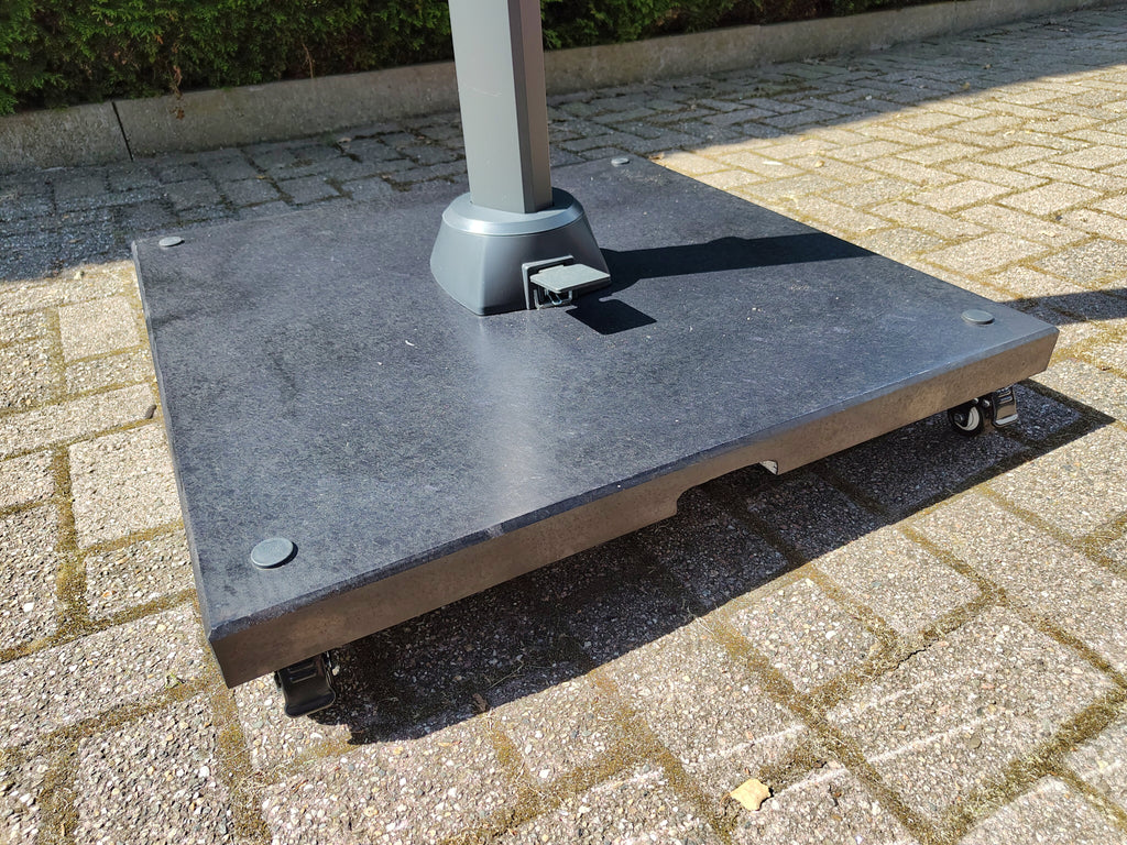Granietplaat polish op 4 wielen 90KG