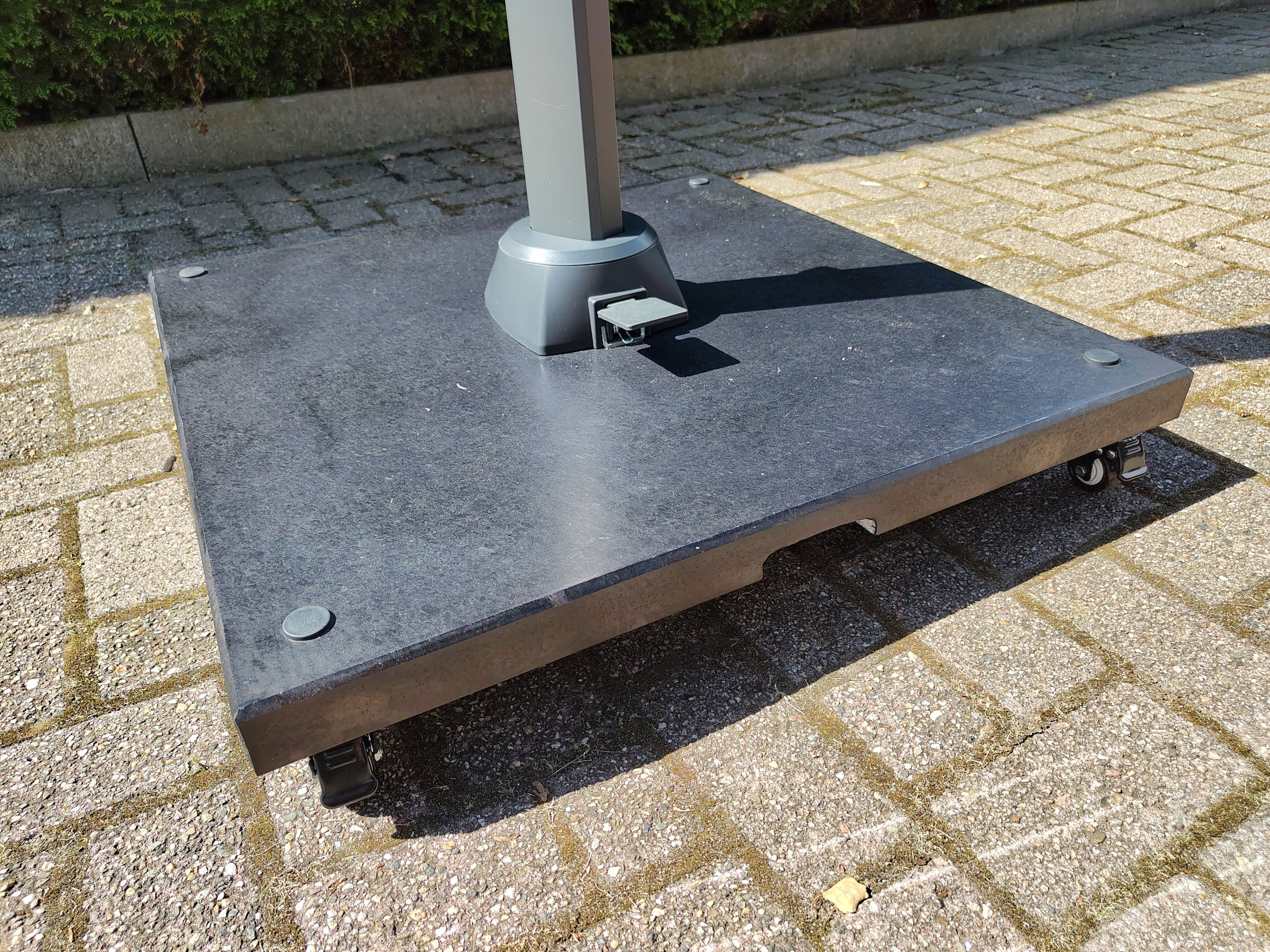 Granietplaat polish op 4 wielen 90KG