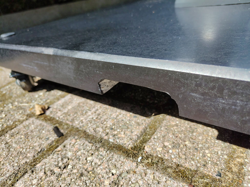 Granietplaat polish op 4 wielen 90KG