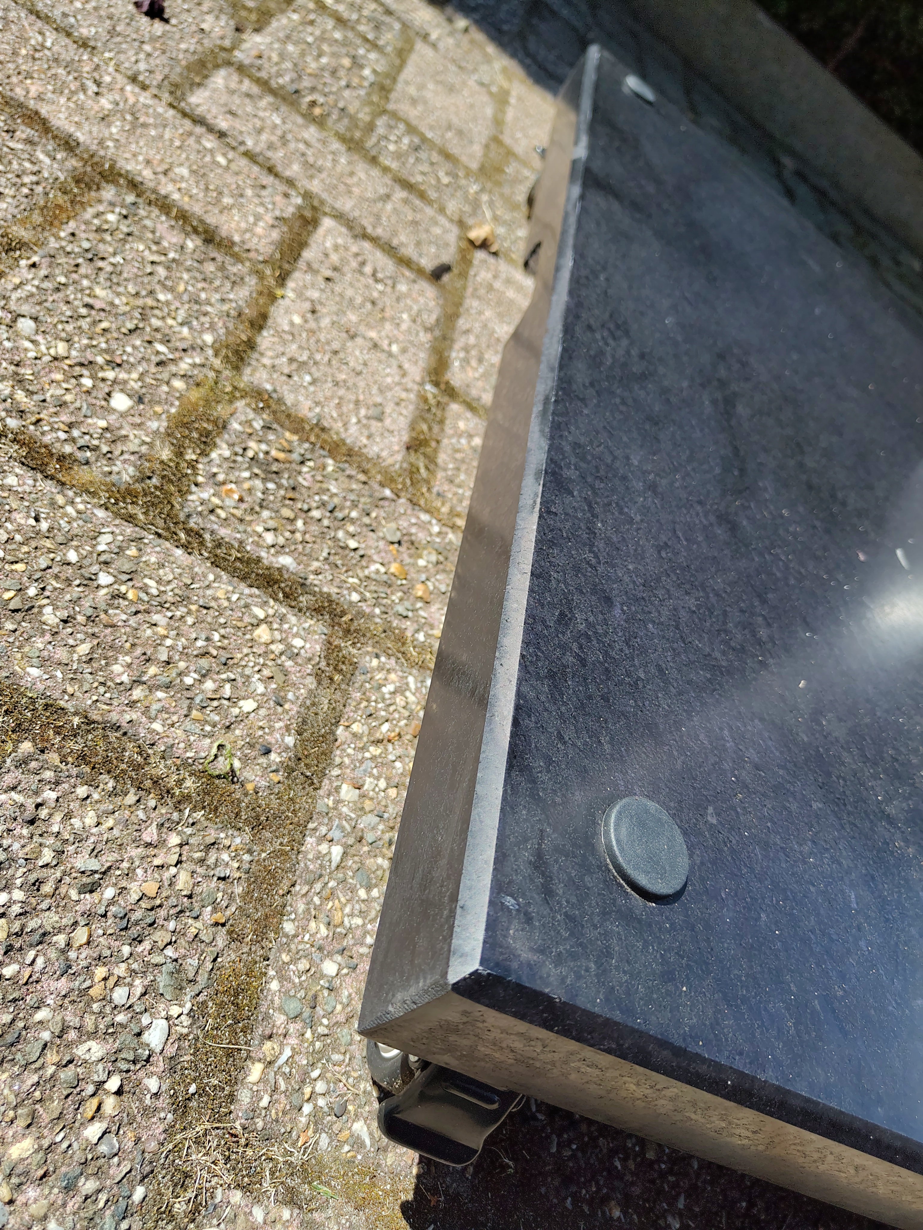 Granietplaat polish op 4 wielen 90KG