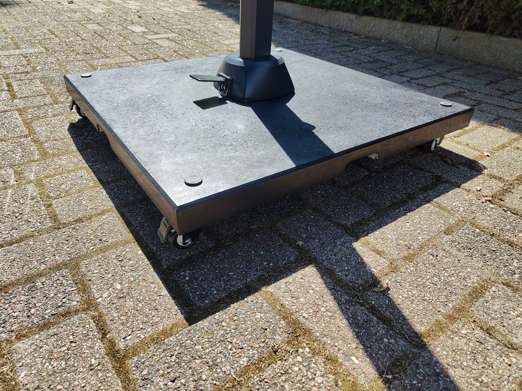 Granietplaat polish op 4 wielen 90KG