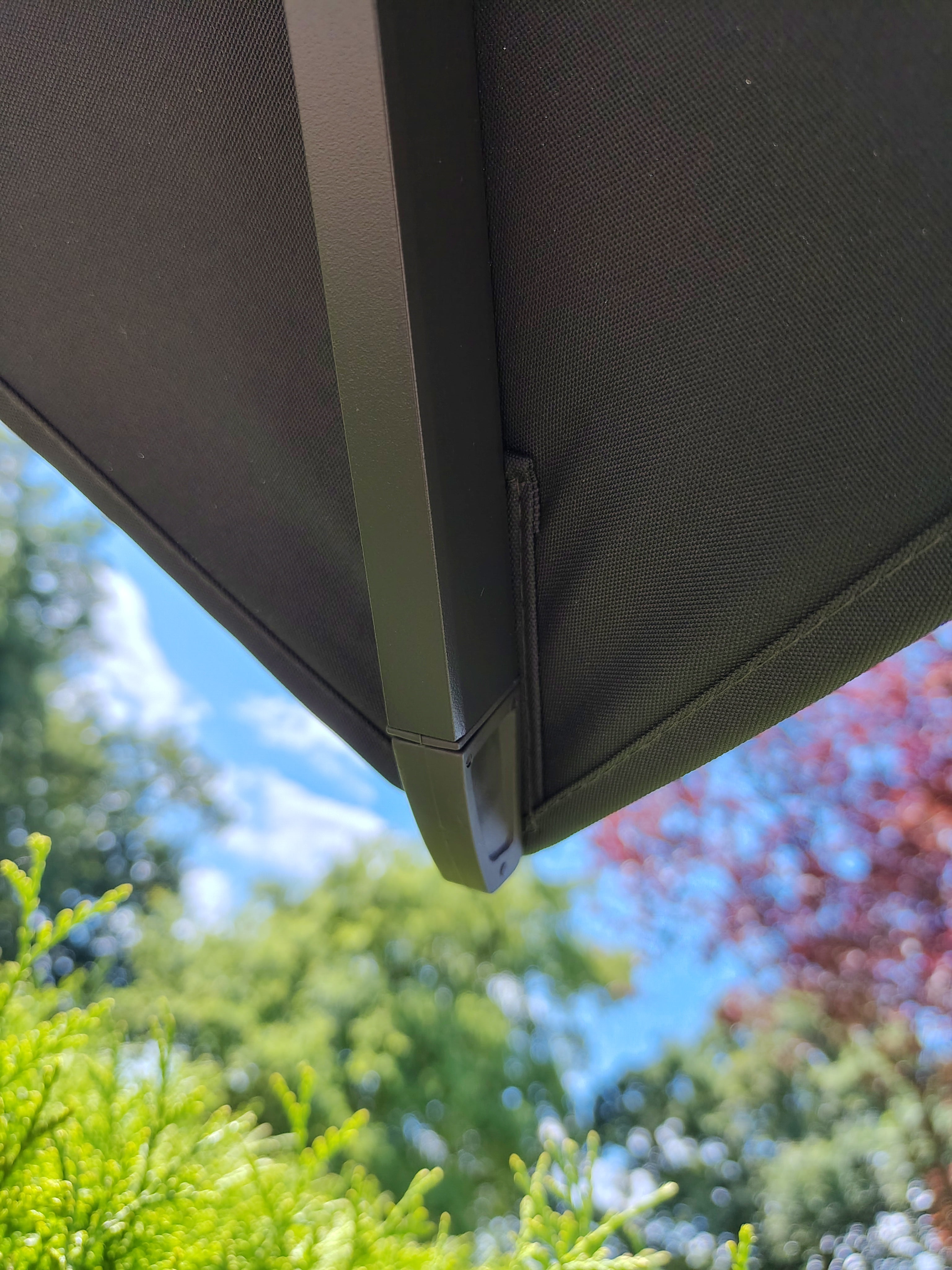 Zweefparasol VirgoFlex grijs 3x3mtr
