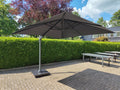 Zweefparasol VirgoFlex grijs 3x3mtr