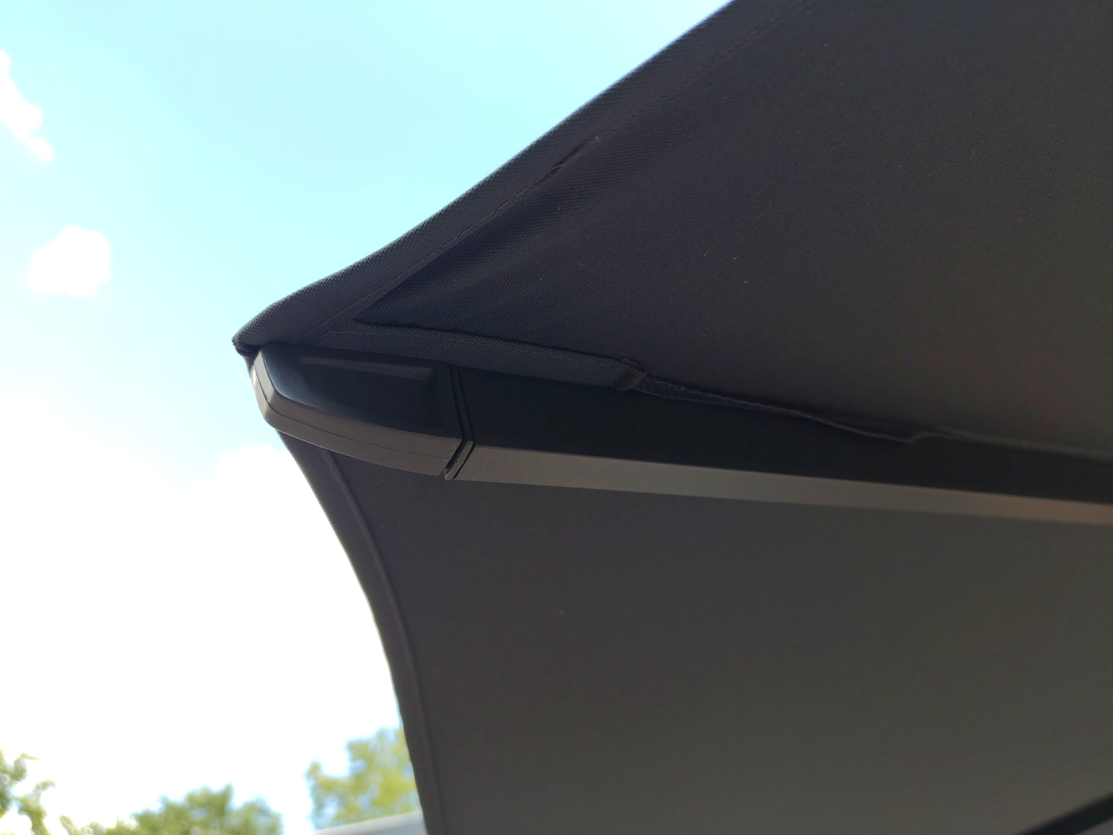 Zweefparasol Virgoflex grijs Ø3,5mtr