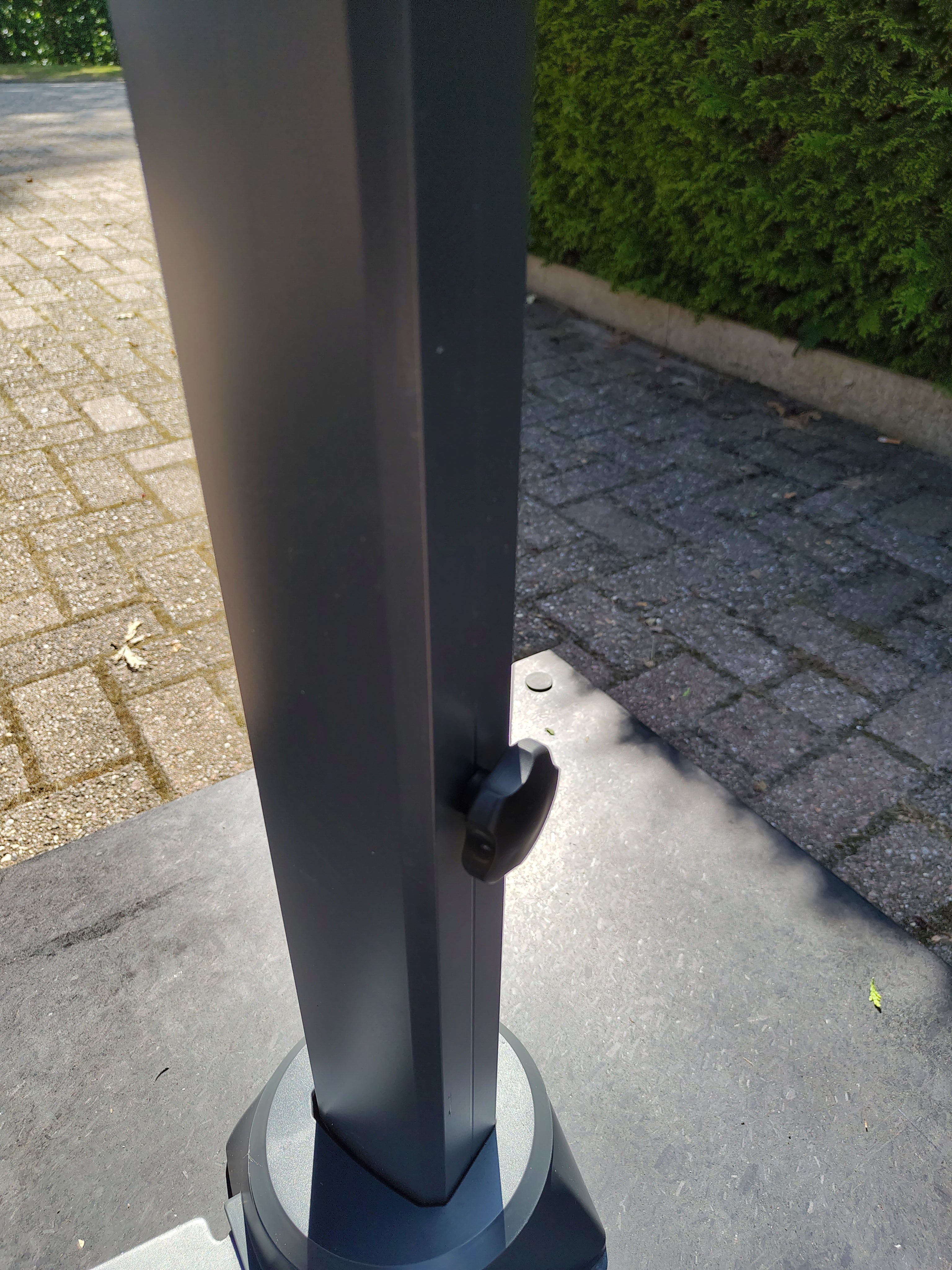 Zweefparasol Virgo Grijs Zonder Volant Ø3,5Mtr