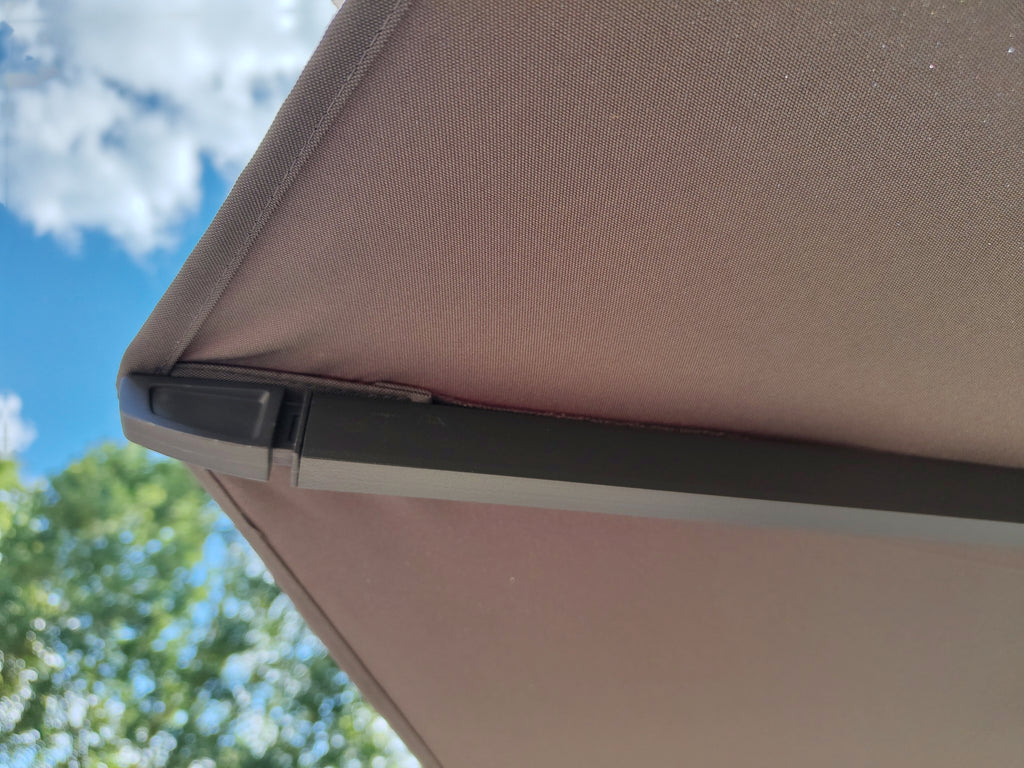 Zweefparasol Virgo Grijs Zonder Volant Ø3,5Mtr