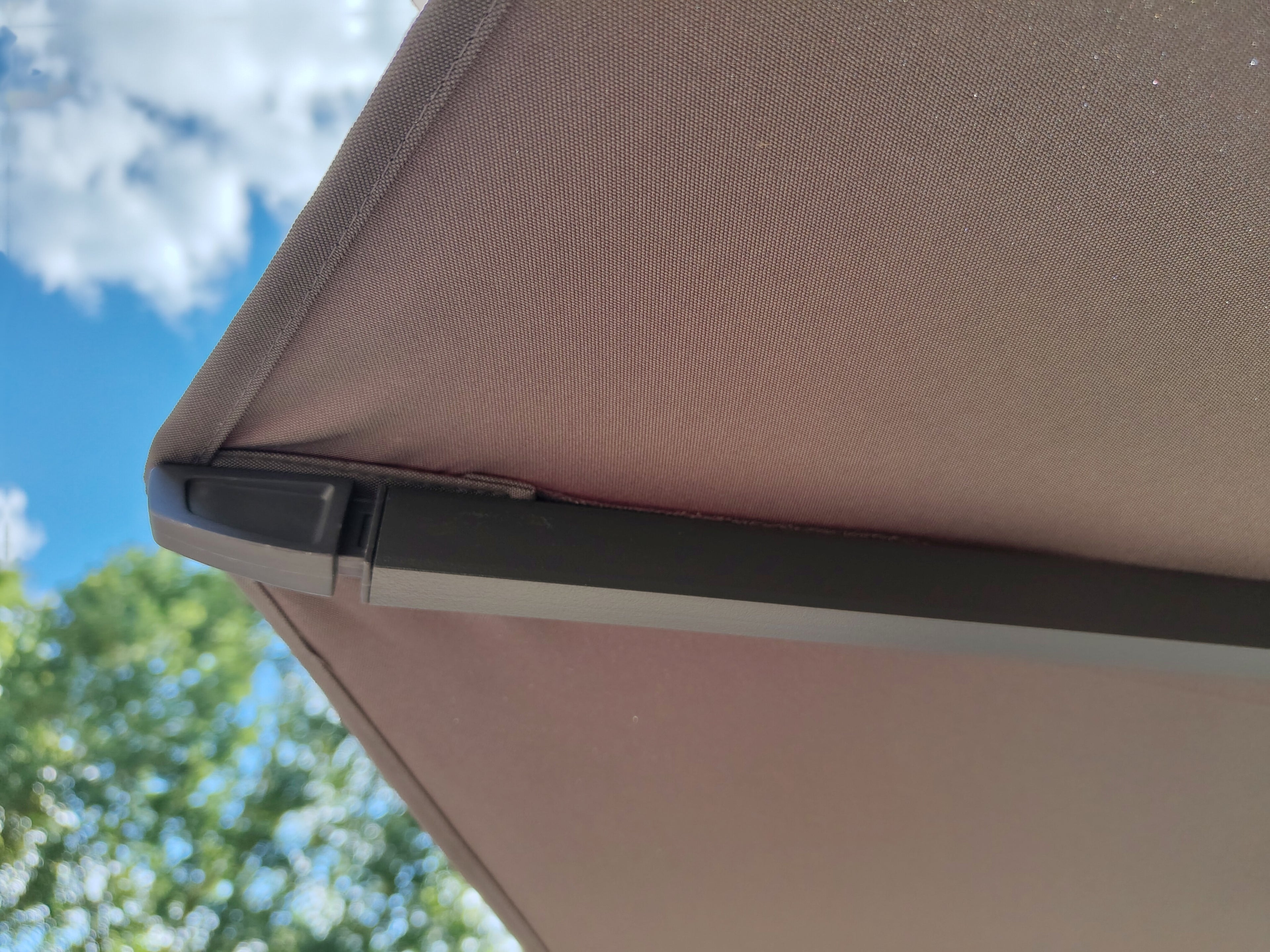 Zweefparasol Virgo Grijs Zonder Volant Ø3,5Mtr