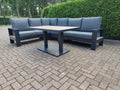 Castello Cornerset Antraciet met HPL Lift Tafel