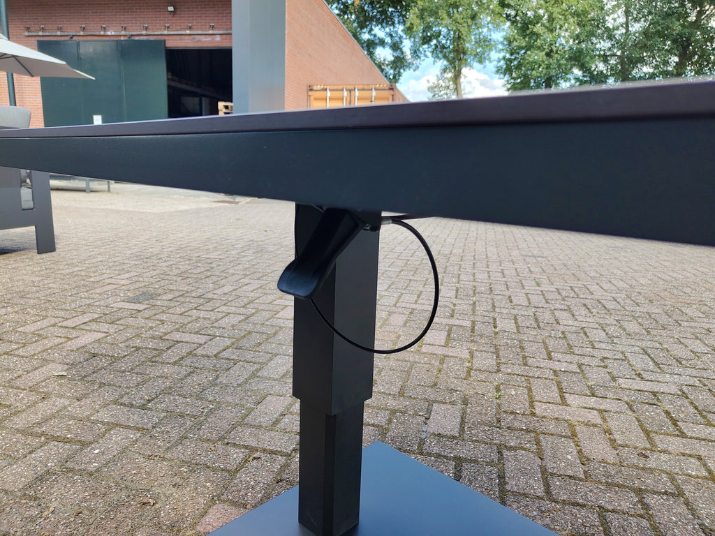 Castello Cornerset Antraciet met HPL Lift Tafel