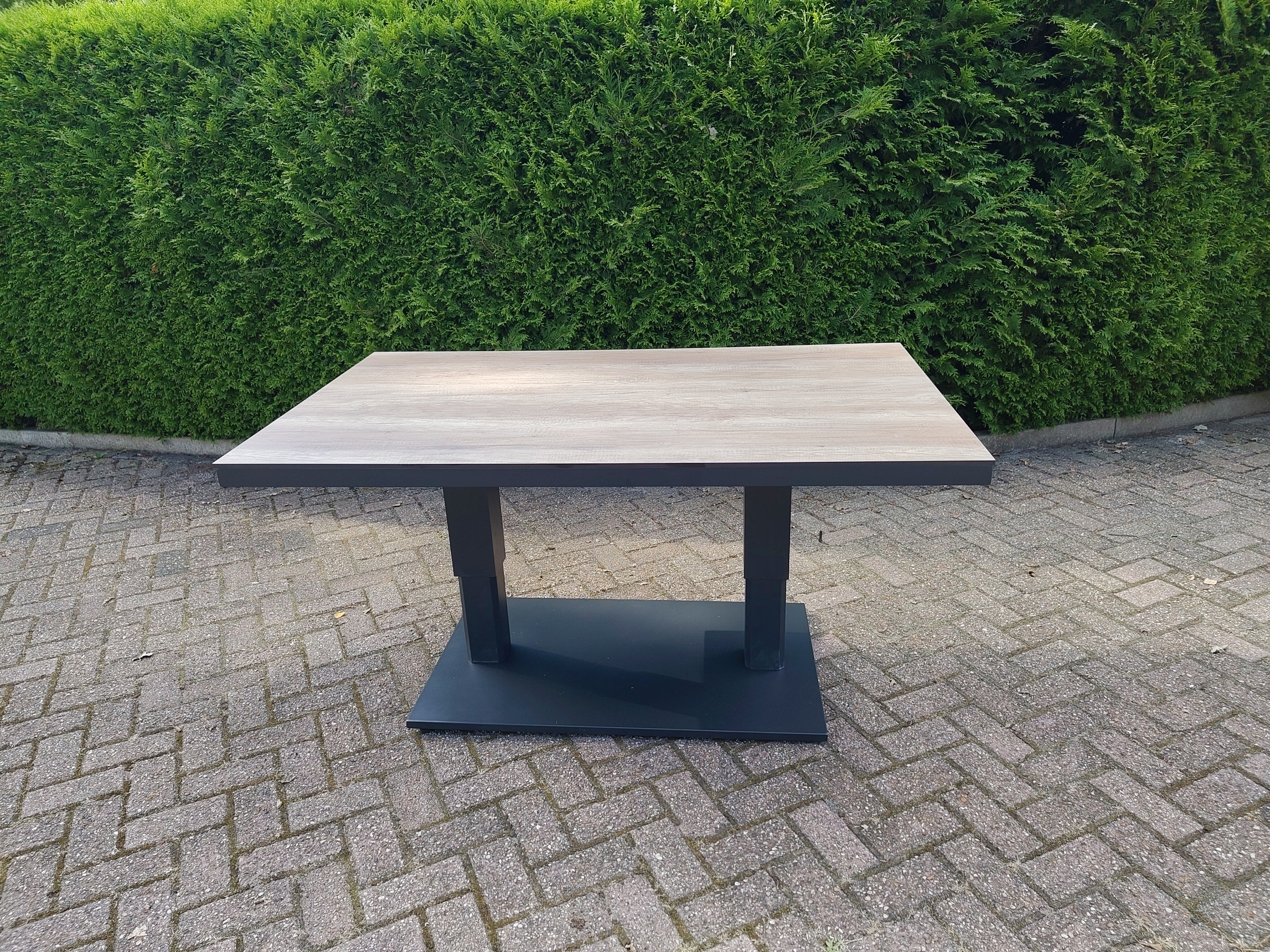 Castello Cornerset Antraciet met HPL Lift Tafel