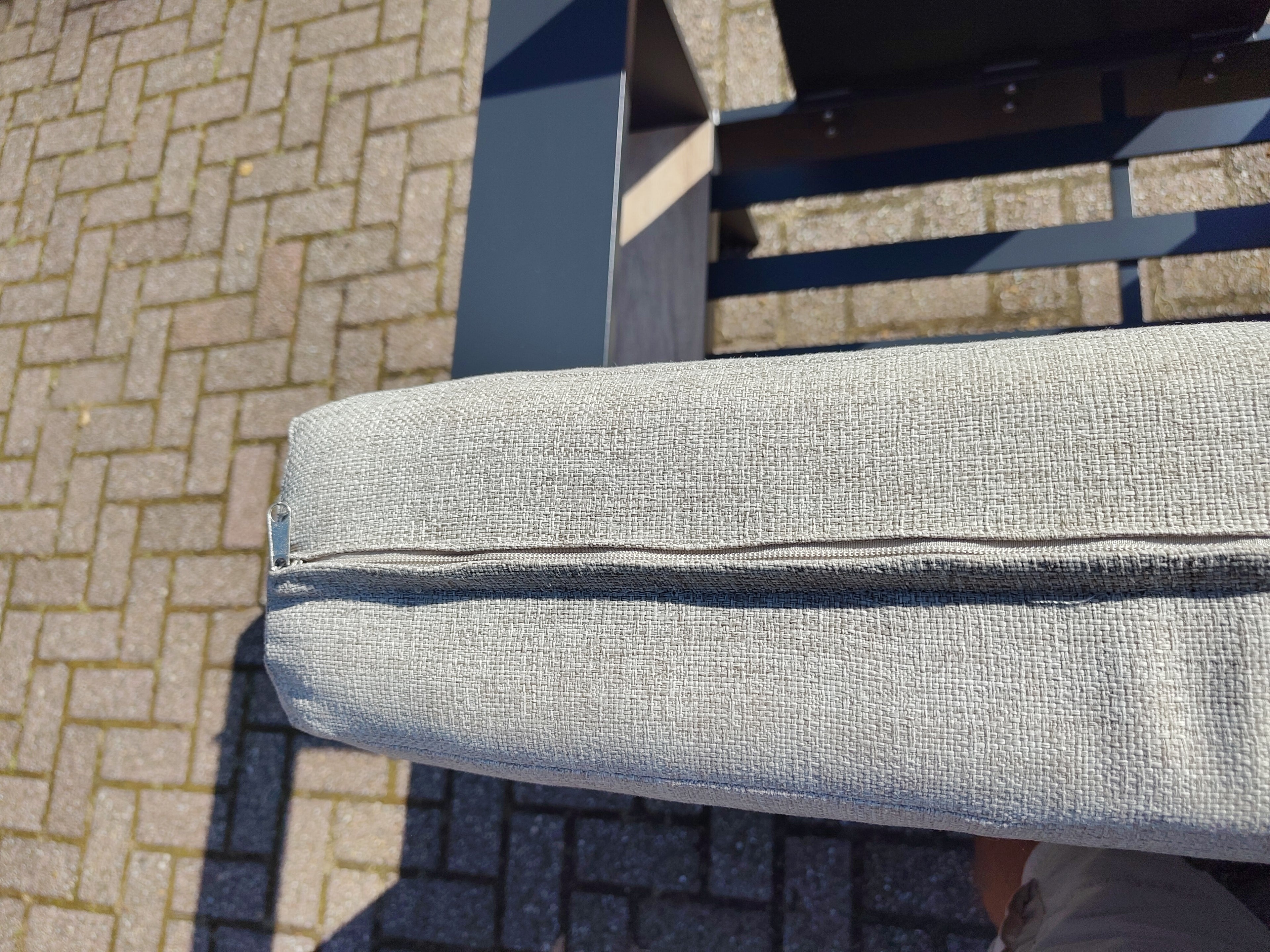 Castello Cornerset Beige met HPL Lift Tafel