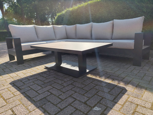 Castello Cornerset Beige met HPL Lift Tafel