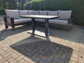 Castello Cornerset Beige met HPL Lift Tafel
