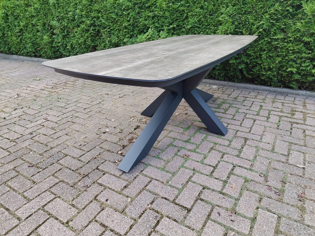 Donna Ovalen Tafel Taupe 220 x 100 CM