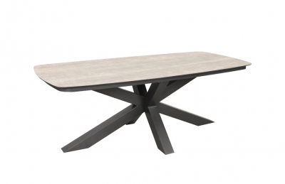 Donna Ovalen Tafel Taupe 220 x 100 CM