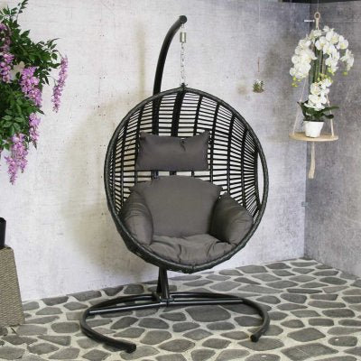 Dusty hangstoel relax black